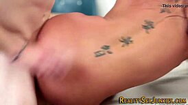 Asian teen GETS FACIAL in hardcore action