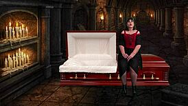 Passionate granny vampyra swallows cum