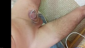 Estim handsfree orgasm