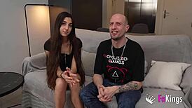 Vanesa Merino Subtly Sucks an Older Man's Cock During Casting