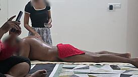 happy ending threesome massage at spa with indian touch