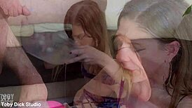 alice maze does extreme piss recycling, spewing in the bowl and drinking repeatedly