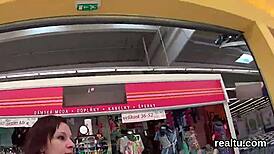 Perfect Czech teen seduced in the mall and penetrated in POV