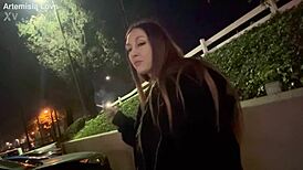 Artemisia Love's Seductive Outdoor Smoking Session: Hot or Just Relaxed?
