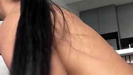 She enjoys her neighbor's BBC while her boyfriend is away.