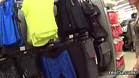 Perfect Czech teen seduced in the mall and penetrated in POV