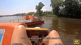 Watch This Gorgeous Chick Get Naked and Fuck the Boy Next to Her Hubby!