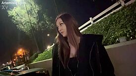 Artemisia Love's Seductive Outdoor Smoking Session: Hot or Just Relaxed?