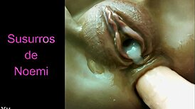 Fat pussy enjoys dildo orgasm and creampie!