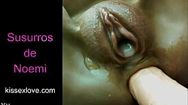 Fat pussy enjoys dildo orgasm and creampie!