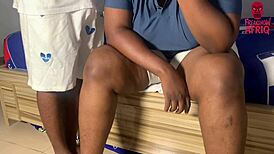 Married African woman cheats with gate man passionately