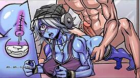 Garotas de academia train hard