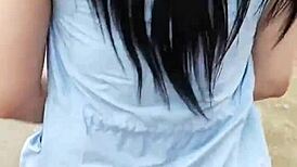 Petite Young Amateur French Babe With Big Ass Tries Deepthroat For First Time