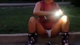 In this homemade update, the sexy milf with big natural tits shows off her clit