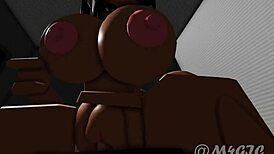 Beautiful girl with perfect tits and big ass gets fucked in a motel room 😍