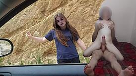 Ay duele pequeña e inocente chavita putipobre de tijuana le da las nalgas a un viejo por apoyo económico real no fake