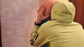 Brunette Couple Fucks on Roller Skates