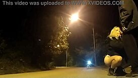 fat gay amateur blows cop on public street