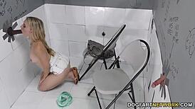 I saw Riley Reyes takin' black cock anal at the gloryhole, it wuz so huge.