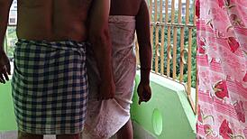 Black Indian Mature Housewife Giving Rimjob to Her Husband She Sucking Anus of Her Husband and Then Sucking Cock and Fucked by Her Husband Nicely