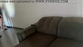 bruna silva hotwife gets anal fucked while husband works, humiliating cuckold scene