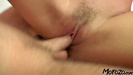 busty milf gets huge cum load on face