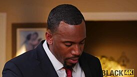 The cute teen sucks a huge cock just to impress her rude stepmom.