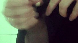 Security Guard Masturbates In Mall Bathroom