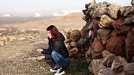 I hooked up with this chick outdoors on Lanzarote island, giving her a deep blowjob and fucking her doggystyle.