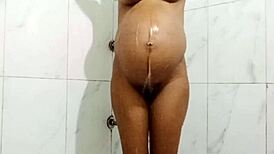 does the pregnant stepmom want anal in the bath?