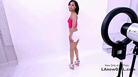 tiny brunette fucked at modeling audition