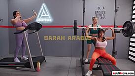 busty futa babe gets sucked during outdoor squats by asian futanari