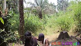 I celebrate african christmas rituals with local bbw foursome in the bush