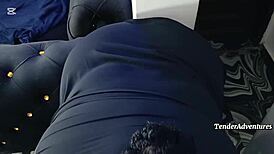 Quick blowjob before groceries turns into deepthroat and doggystyle fucking