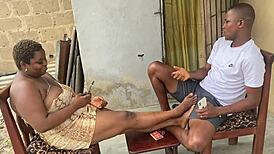 blowing a monster cock on her very first date