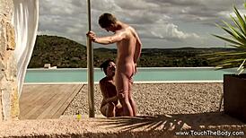 Erotic Oil Massage Between Interracial Asian and Indian Lovers