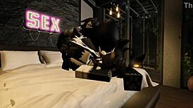 cute moth fucked by big dicked furry