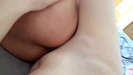 Young amateur girl enjoys casual blowjob and doggy style sex