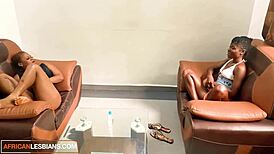 horny ebony roommates rubbing pussies and squirting hard