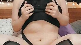 Ambe36dd teasing with big natural tits softly