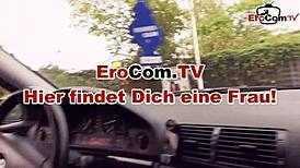 shy student tourist tries outdoor fun with german pickup guy