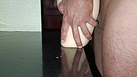 intimate anal session with sally, climaxing between her thighs