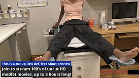 The perverted podiatrist jewel sucks in nurse fetish scene