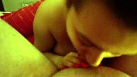 closeup sucking dick and hand job for cum