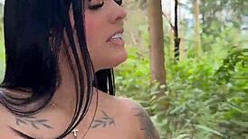 why does the big-ass latina masturbate in the forest?