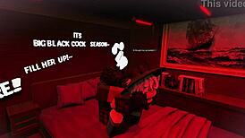 making love to this femboy while stretching him