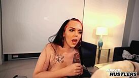 Thick pawg deep throats huge black dick 😍