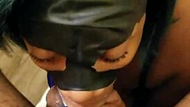 Lalola Klitz Expertly Deep Throats Big Black Cock With Wet Licks!