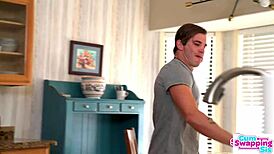 shorties macy meadows & sera ryder double team stepbros cock for his cum to grow taller