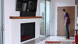 yo, this cfnm teen gets dominated hard with deepthroat and bondage, so rough and intense